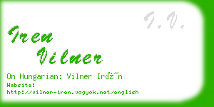 iren vilner business card